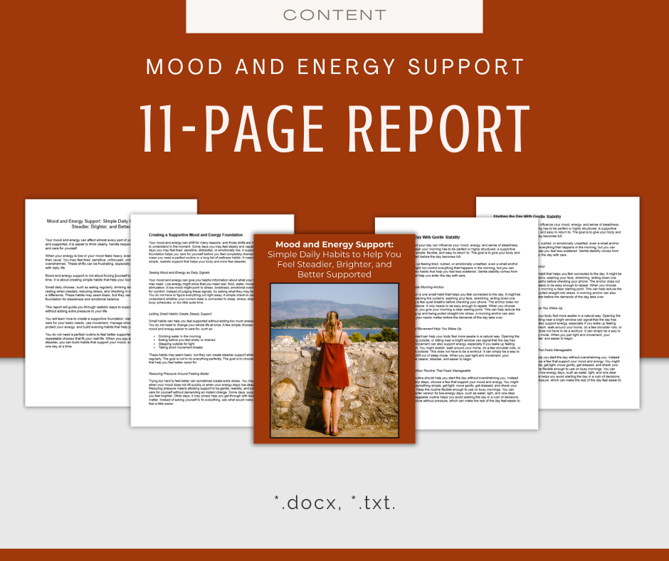 Mood and Energy Support | Content & Journal Bundle