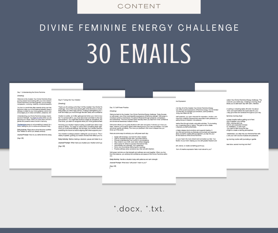 30-Day Divine Feminine Energy Challenge