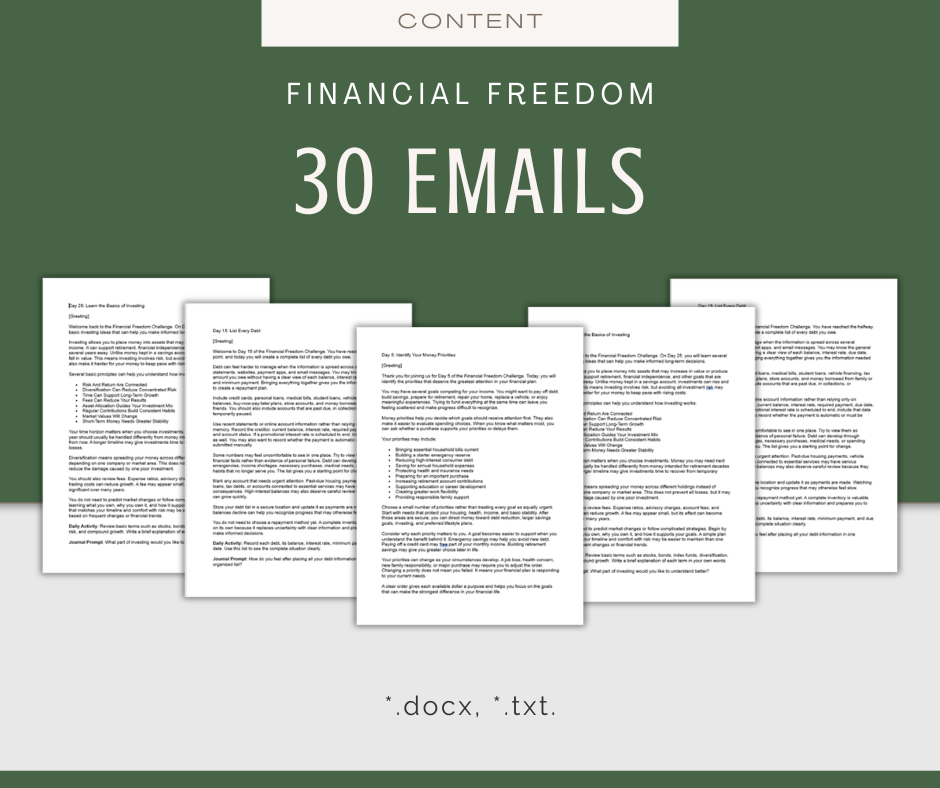 30-Day 'Financial Freedom' Challenge