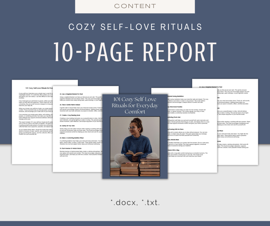Cozy Self-Love Rituals | Content & Journal Bundle