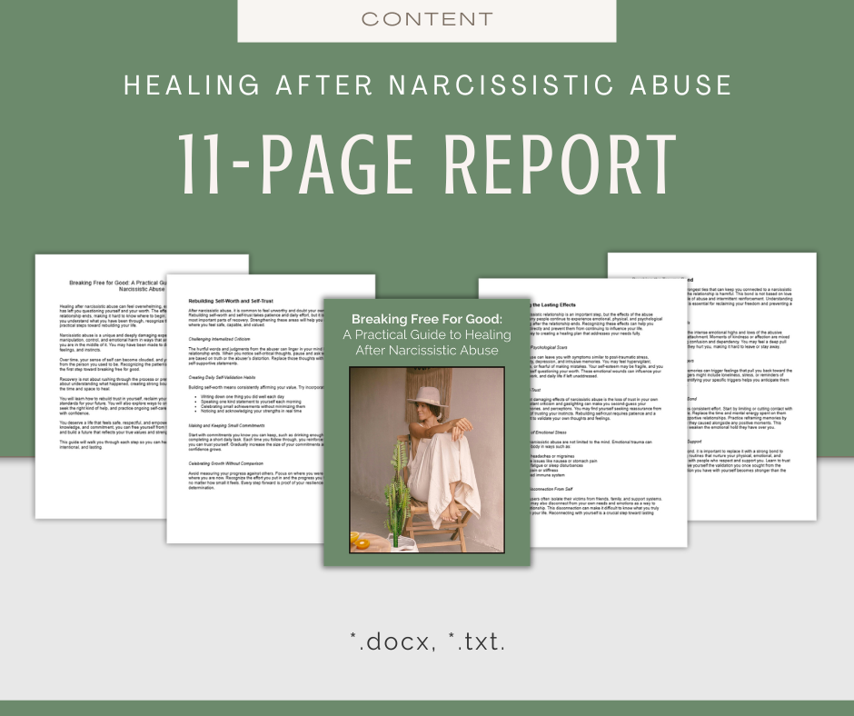 Healing After Narcissistic Abuse | Content & Journal Bundle