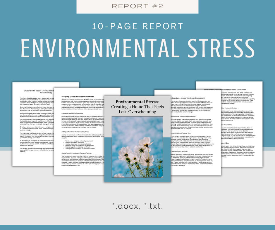 Stress Relief Reports | 5 Report Bundle