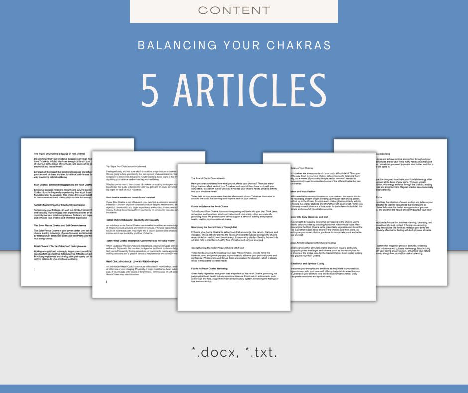 Chakra Balancing | Content & Journal Bundle
