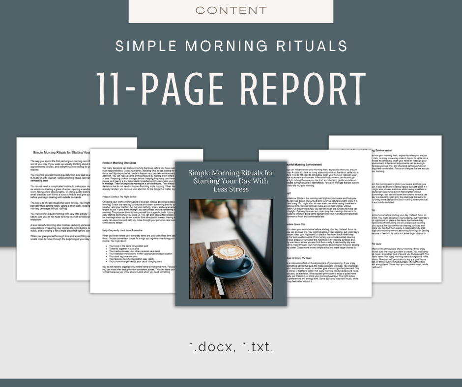 Gentle Morning Routine | Content & Journal Bundle