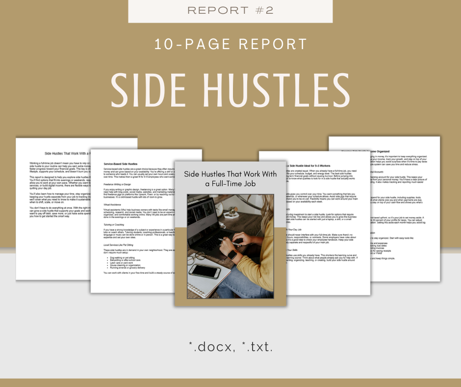 Building Wealth While Working 9-5 | 5 Report Bundle