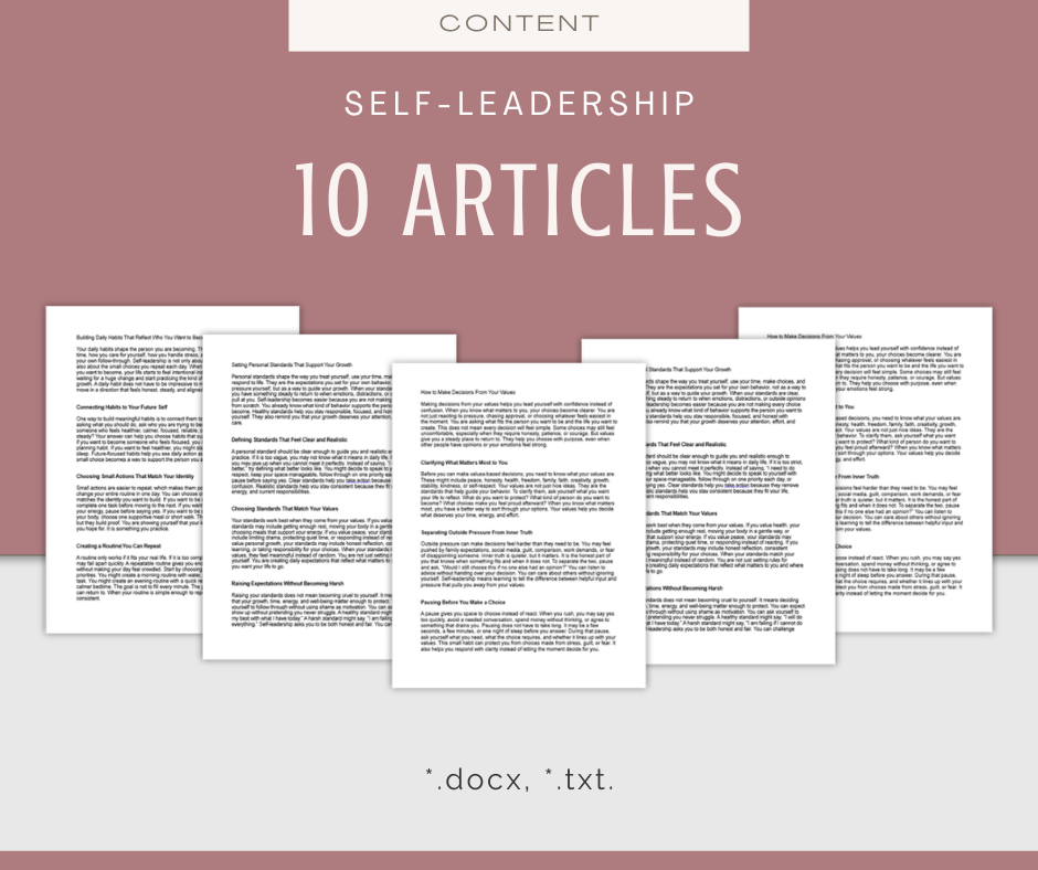 Self-Leadership | Content & Journal Bundle