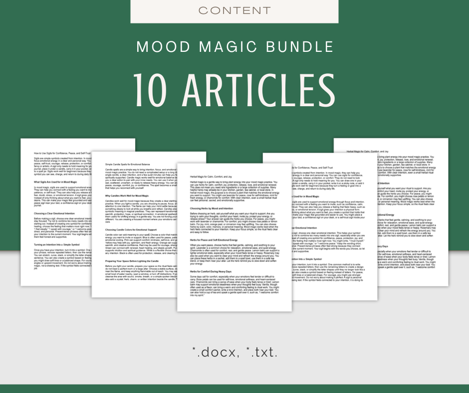Mood Magic | Content & Journal Bundle