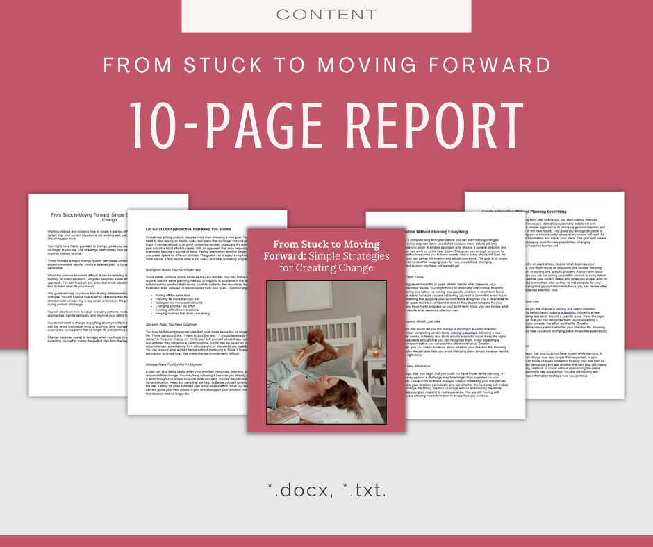 Get Unstuck | Content & Journal Bundle