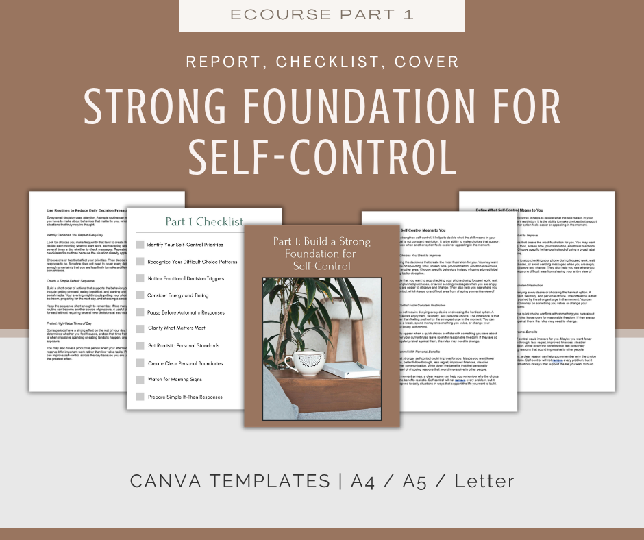 Self-Control | MEGA Content and Templates Bundle