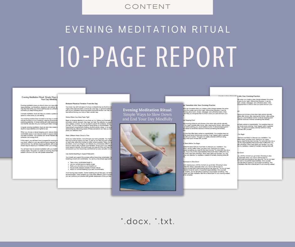 Daily Meditation Rituals | Content & Journal Bundle