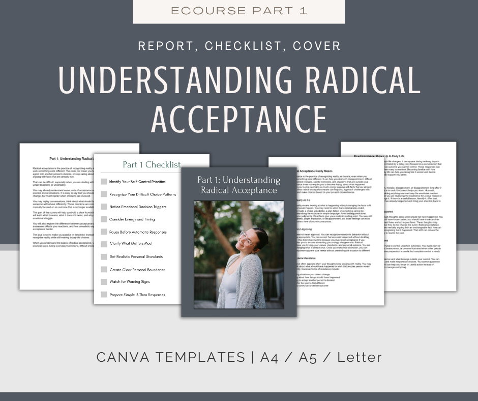 Radical Self-Acceptance | MEGA Content and Templates Bundle
