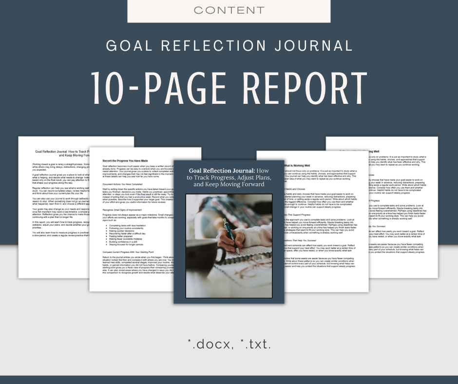 Journaling Your Goals | Content & Journal Bundle