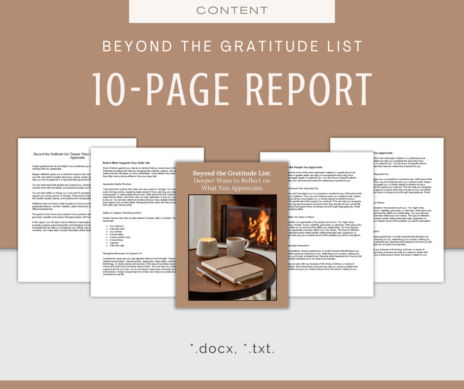 Journaling Your Gratitude | Content & Journal Bundle