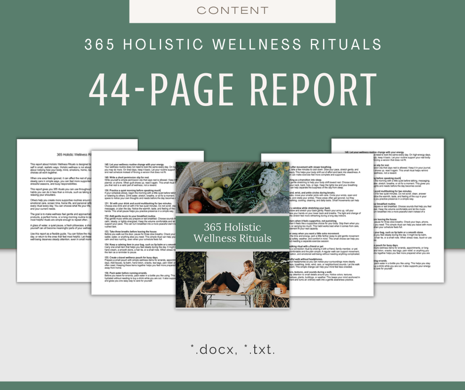 365 Holistic Wellness Rituals | Content Bundle