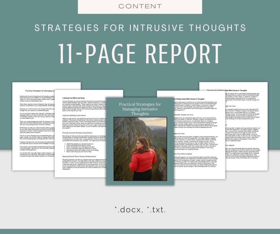 Fight Intrusive Thoughts | Content & Journal Bundle