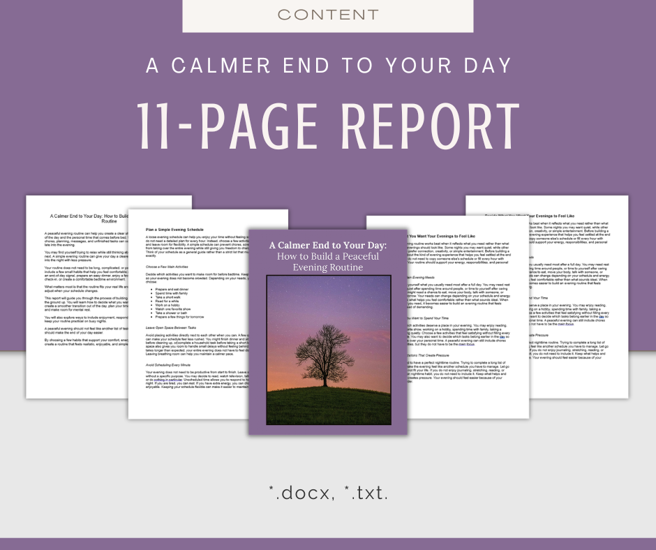 Quiet Evening | Content & Journal Bundle