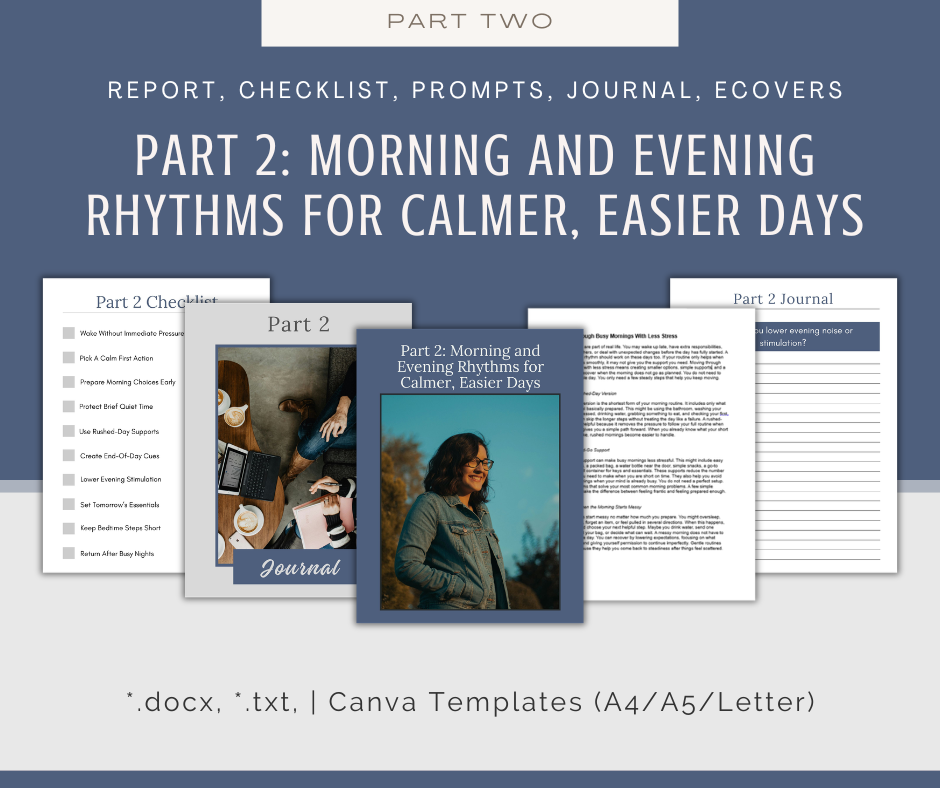 4-Part eCourse: Gentle Routines For Busy Women
