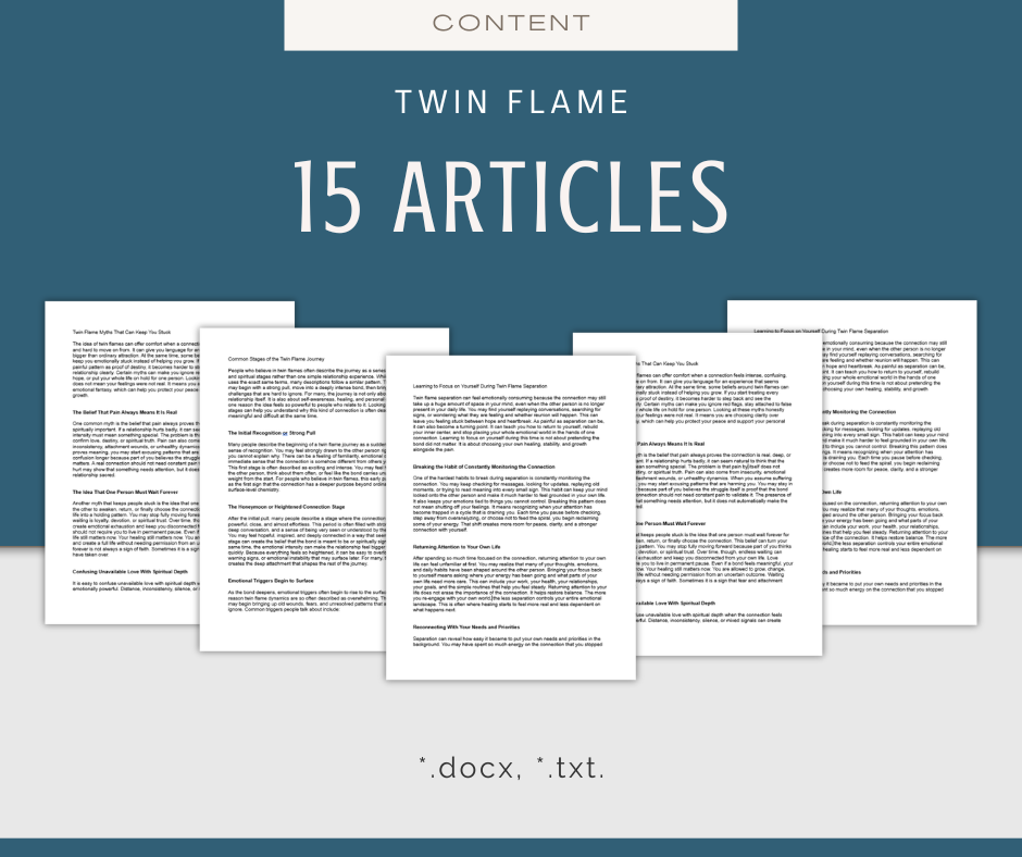 Twin Flame | Report & Articles Bundle