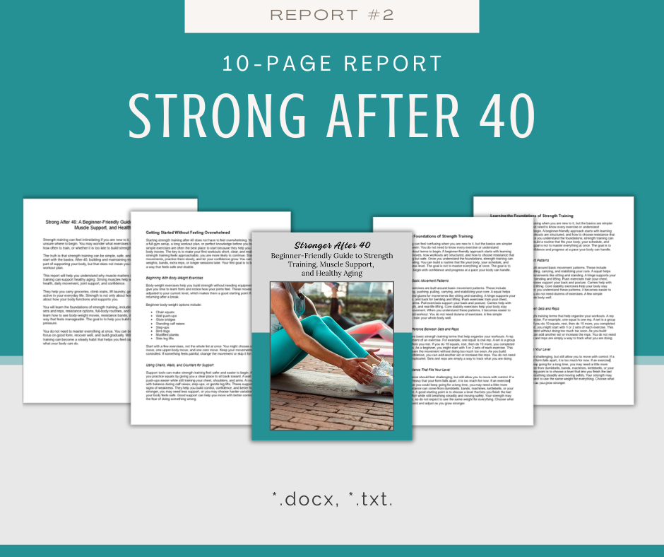 Diet and Fitness For Women Over 40 Reports | 5 Report Bundle