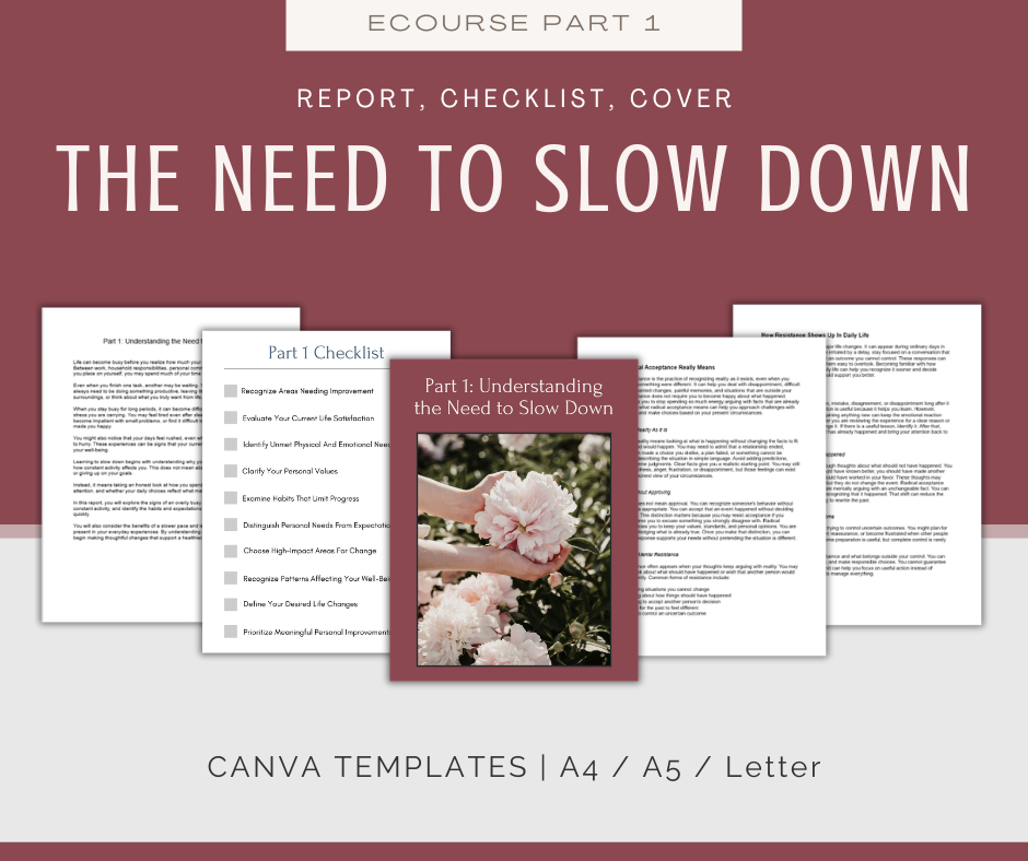 The Art of Slowing Down | MEGA Content and Templates Bundle