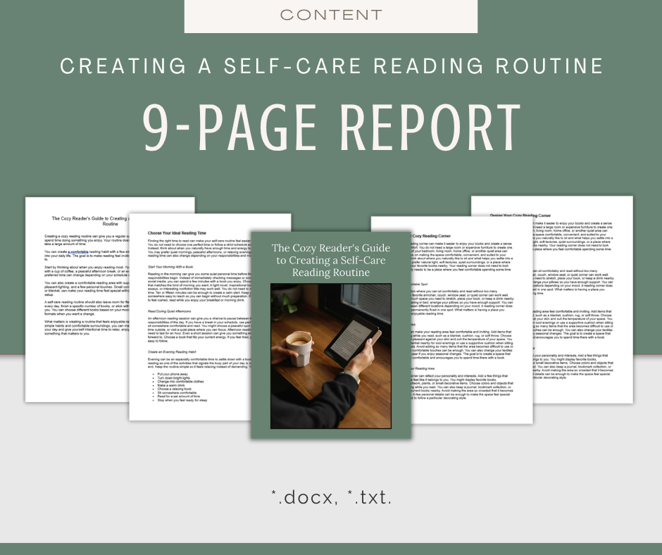 Self-Care For Readers | Content & Journal Bundle
