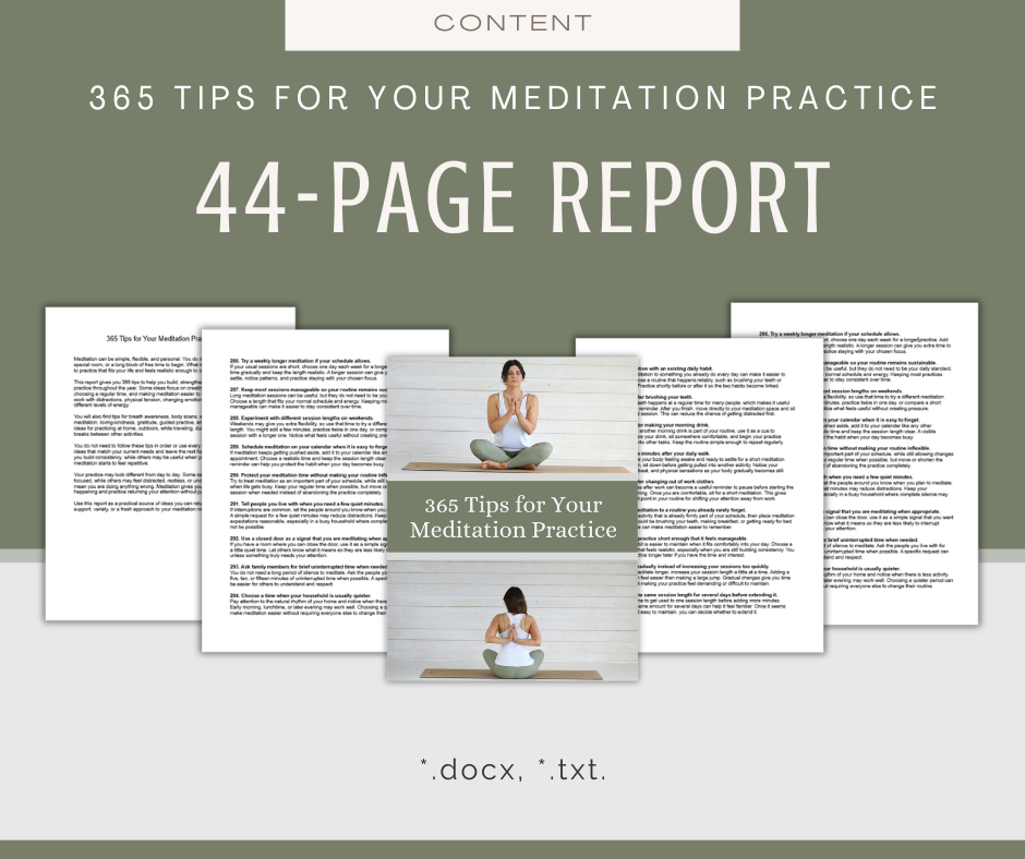 365 Tips for Your Meditation Practice | Content Bundle