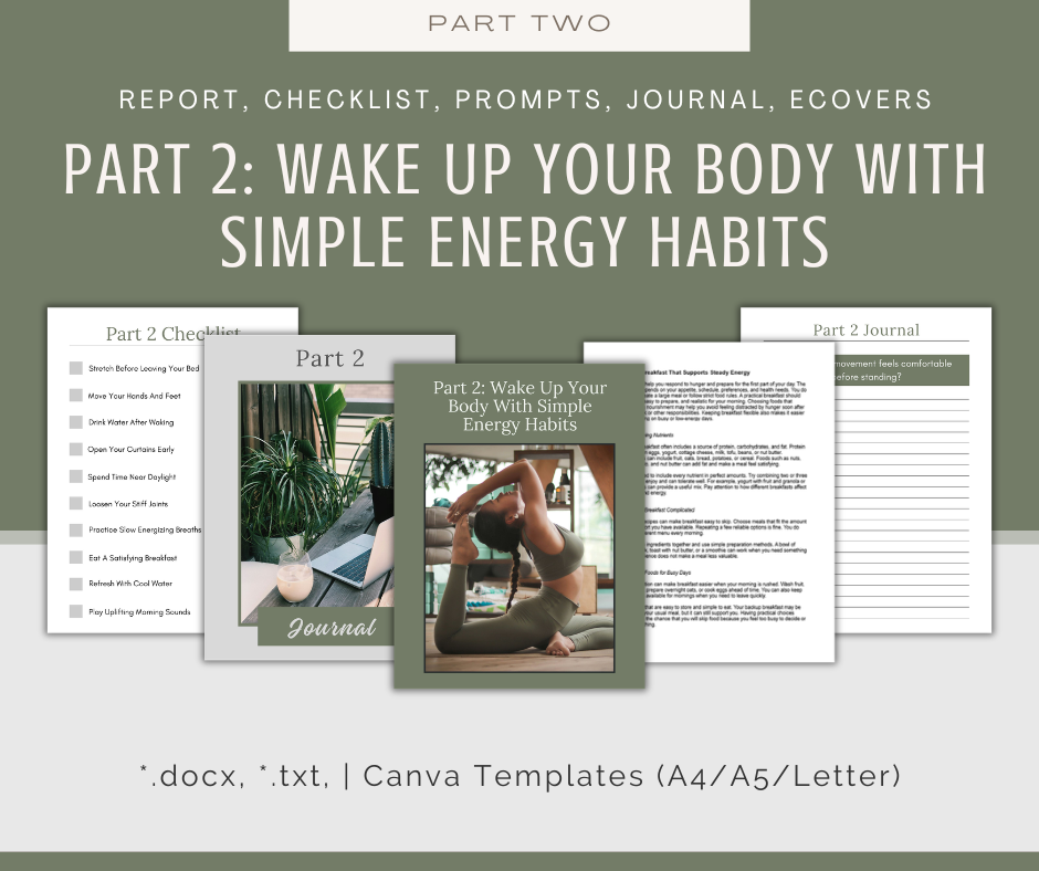 4-Part eCourse: Energizing Morning Routine