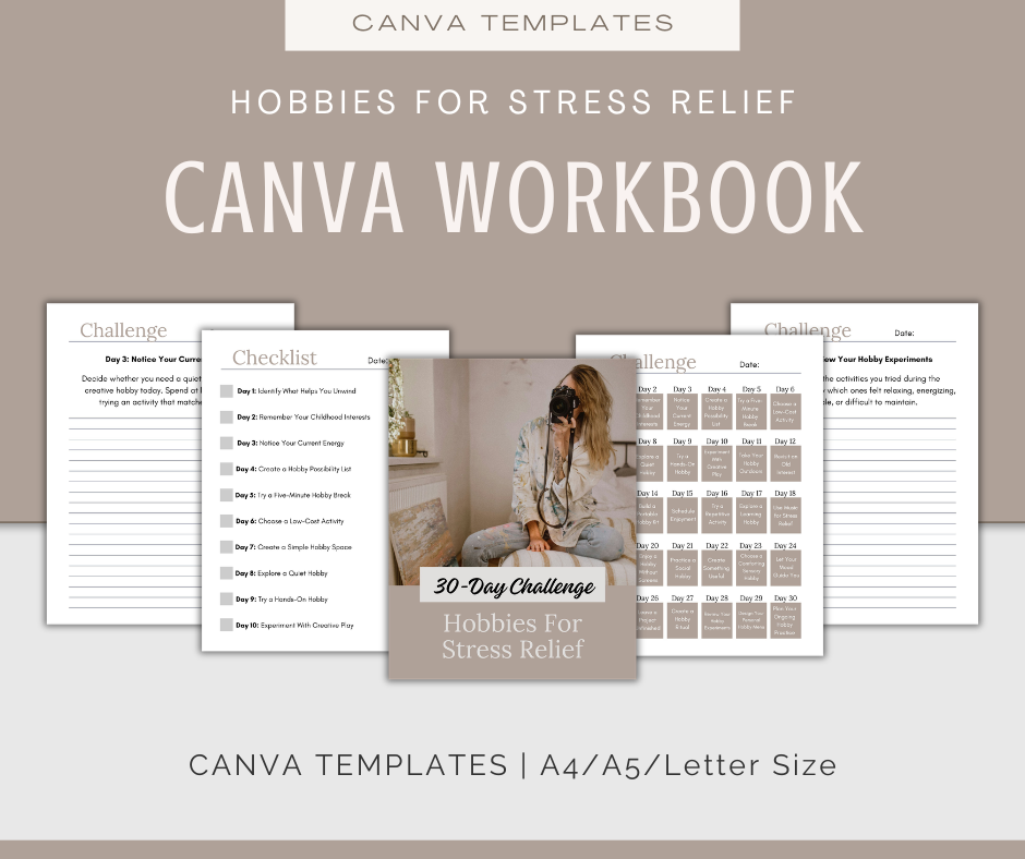 30-Day 'Hobbies For Stress Relief' Challenge