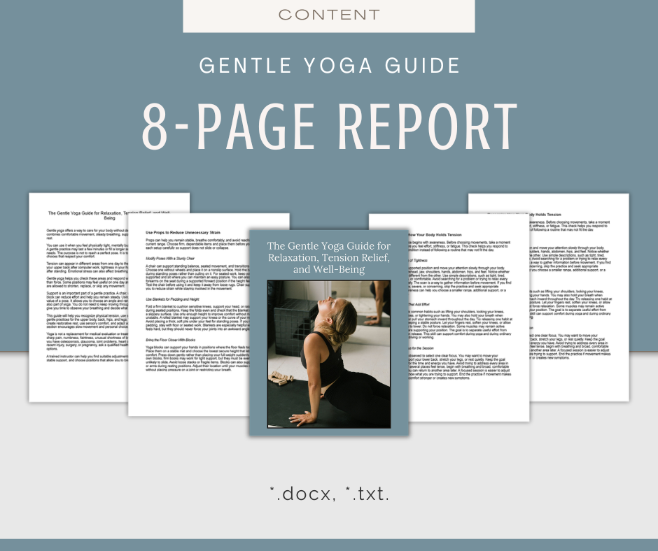 Yoga for Stress Relief | Content & Journal Bundle