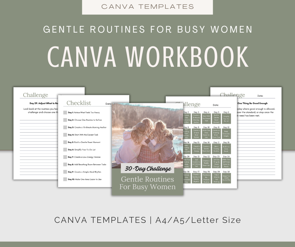 30-Day 'Gentle Routines For Busy Women' Challenge