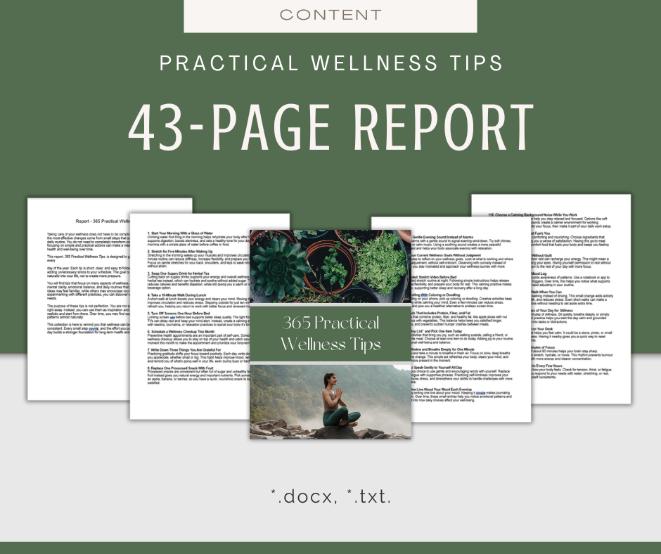365 Practical Wellness Tips | Content Bundle