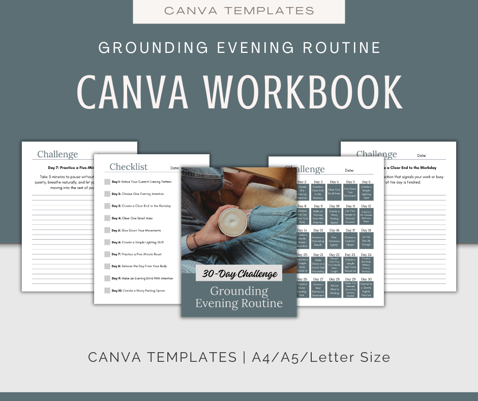 30-Day 'Grounding Evening Routine' Challenge