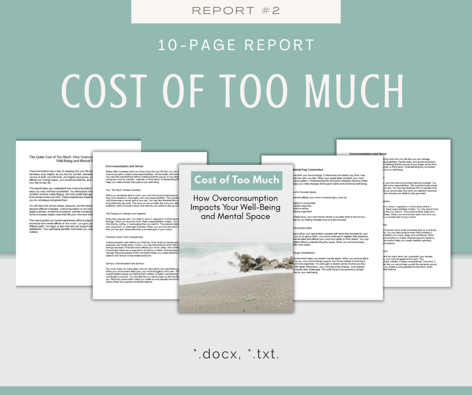 Overconsumption Reports | 5 Report Bundle