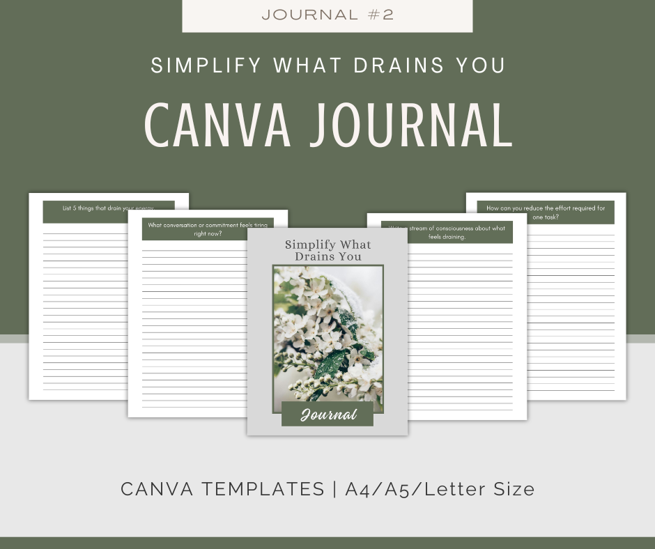 Simple Living for a Clearer Mind Journal Collection | 10 Journals