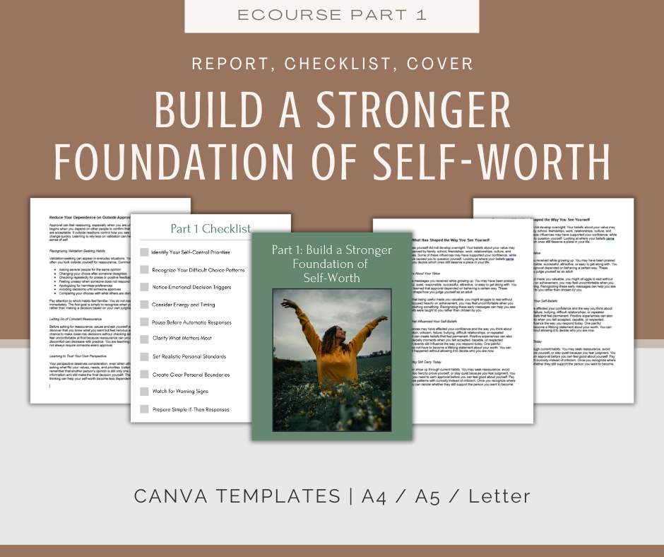 Self-Worth and Confidence | MEGA Content and Templates Bundle