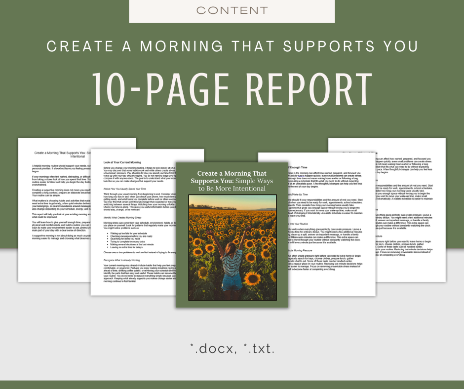 Intentional Morning | Content & Journal Bundle
