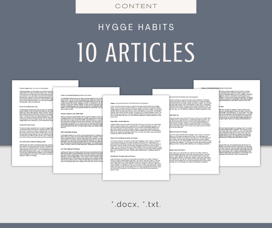 Hygge Habits | Content & Journal Bundle