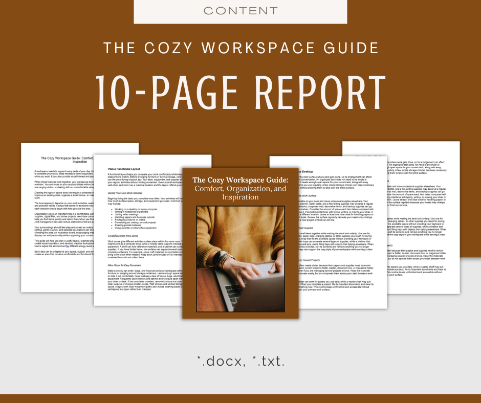 Cozy Workspace | Content & Journal Bundle