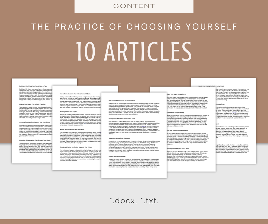 The Practice of Choosing Yourself | Content & Journal Bundle