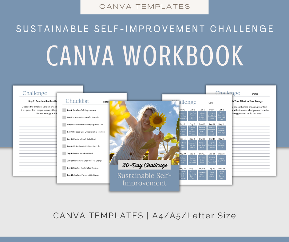 30-Day 'Sustainable Self-Improvement' Challenge