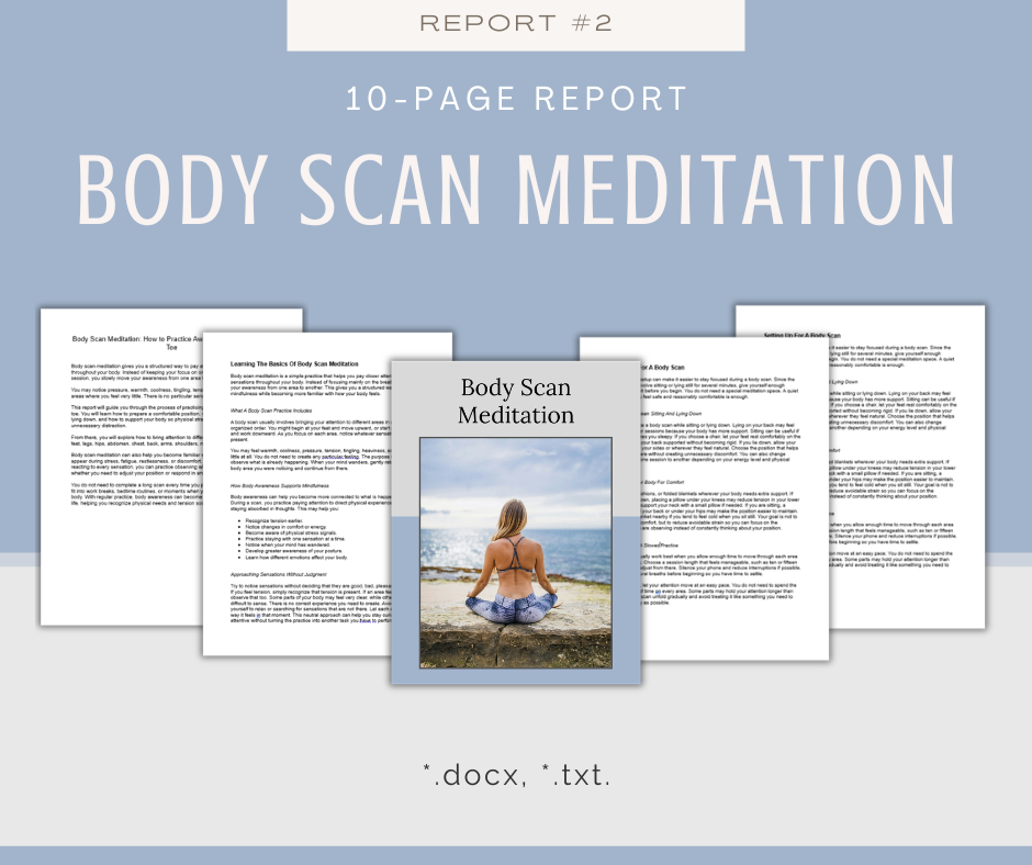 Meditation Techniques Reports | 5 Report Bundle