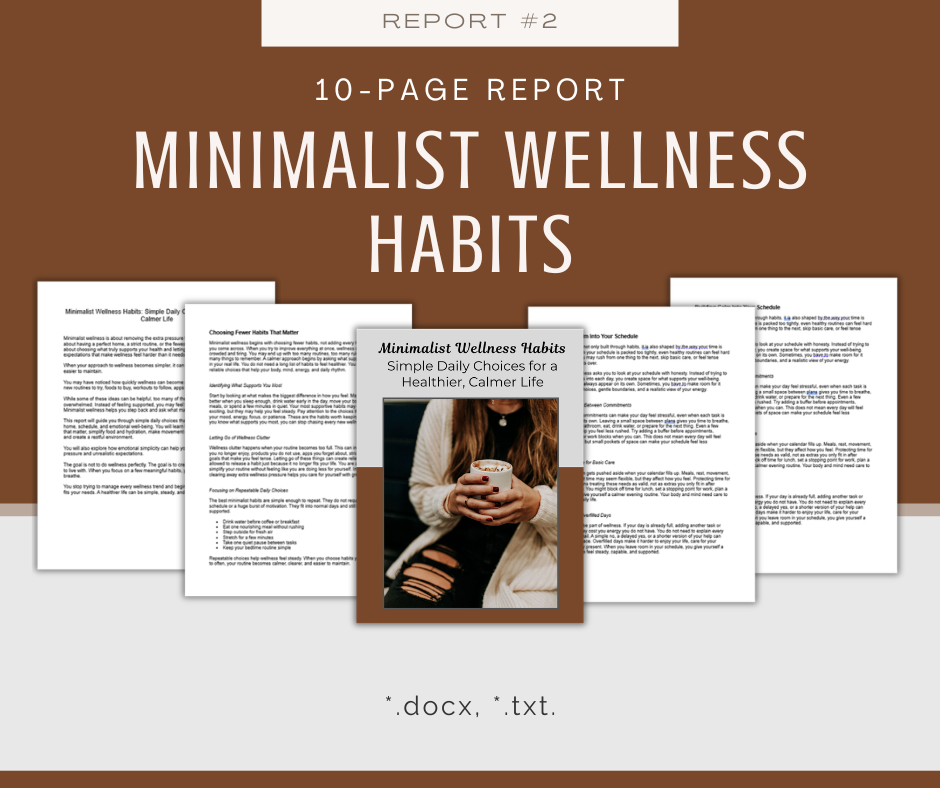Joy-Based Wellness Reports | 5 Report Bundle