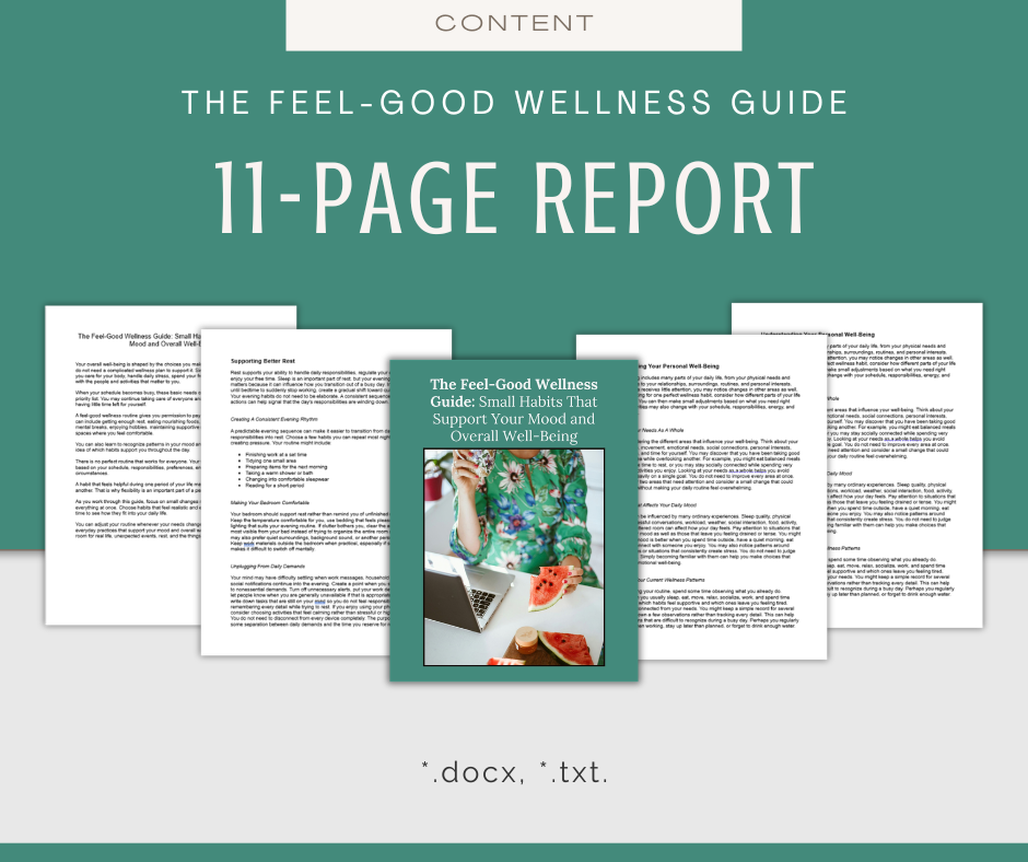 Feel-Good Wellness | Content & Journal Bundle