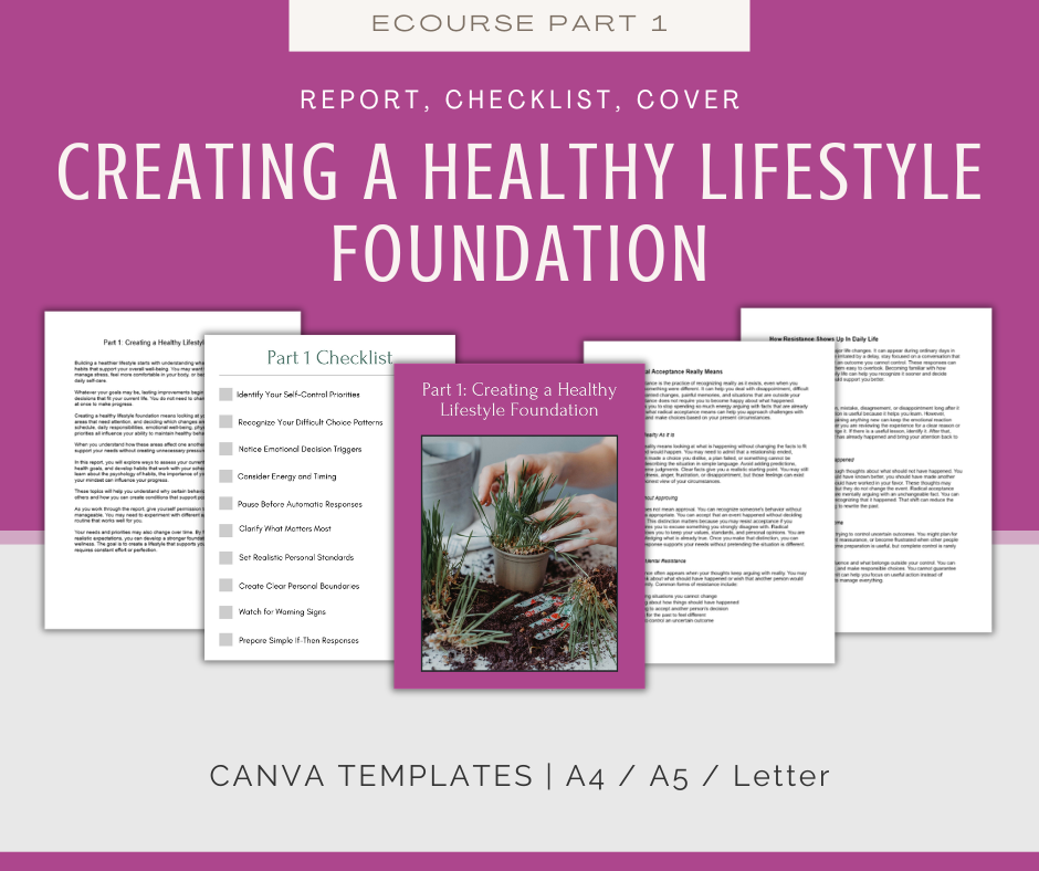 Healthy Habits For a Healthier Year | MEGA Content and Templates Bundle