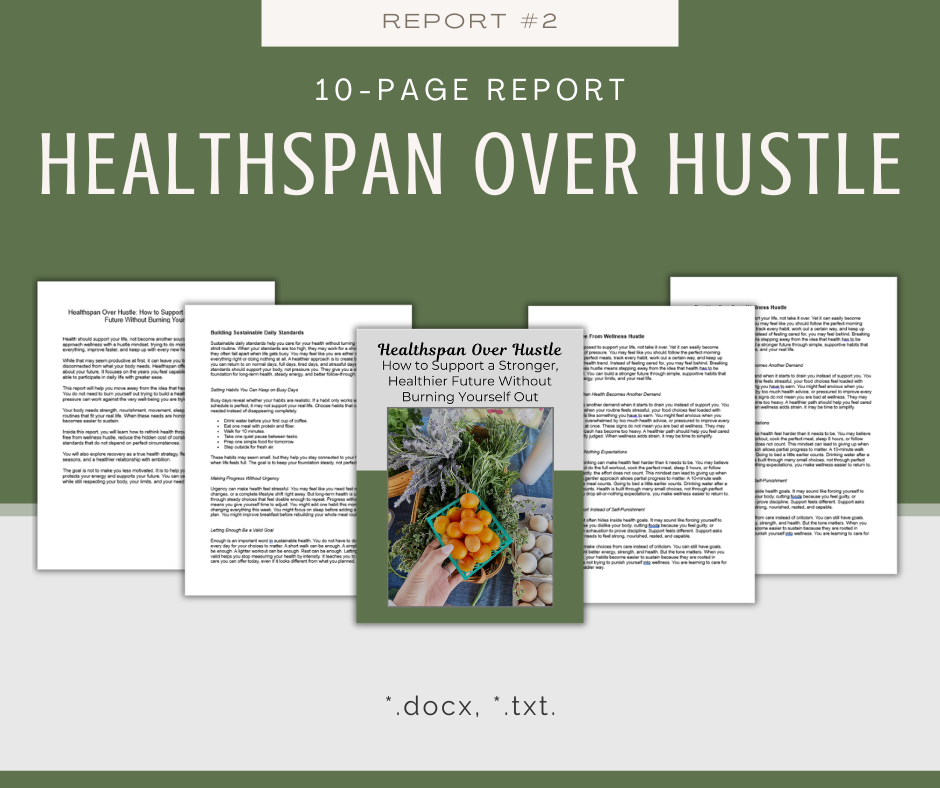 Longevity Habits and Preventative Wellness | 5 Report Bundle