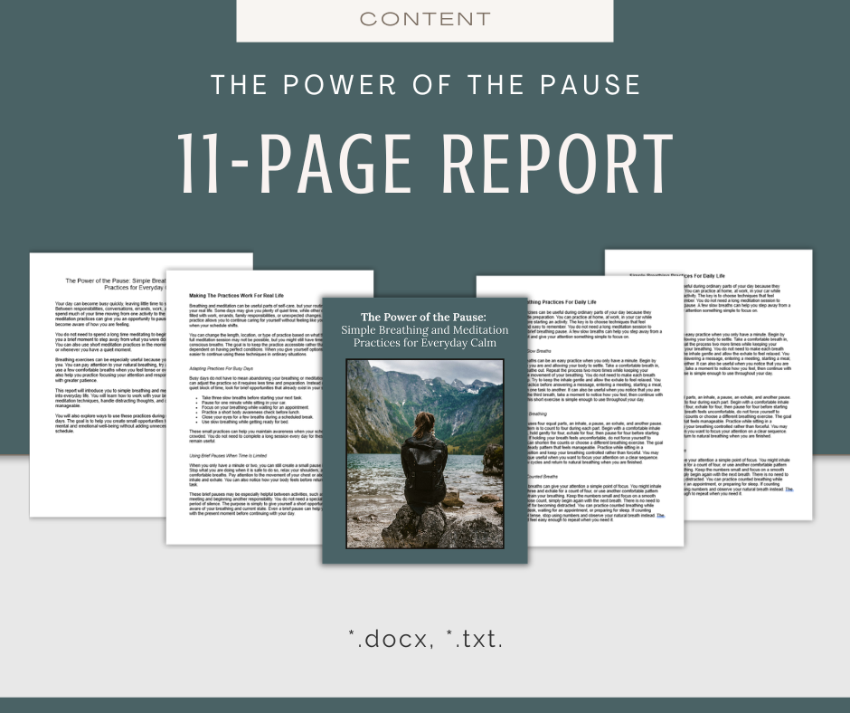 Meditation, Mindfulness, and Breathing | Content & Journal Bundle