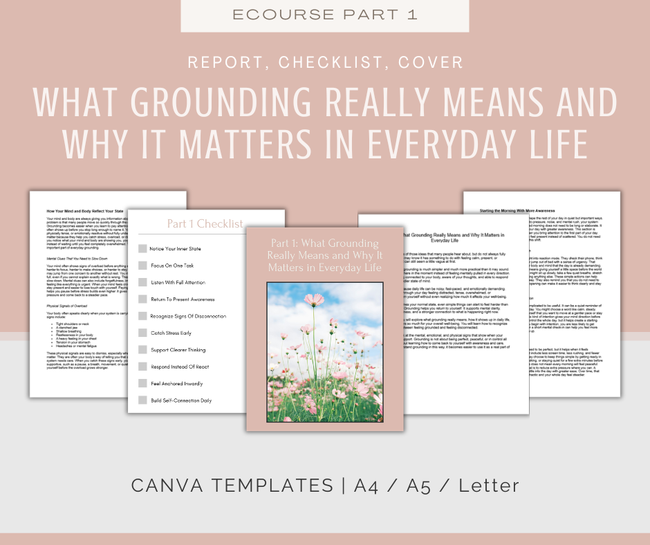 Grounded and Present | MEGA Content and Templates Bundle