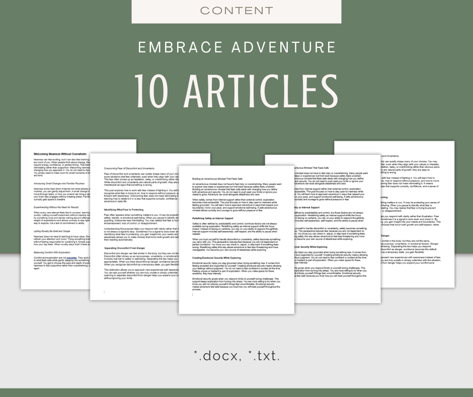 Embrace Adventure | Content & Journal Bundle