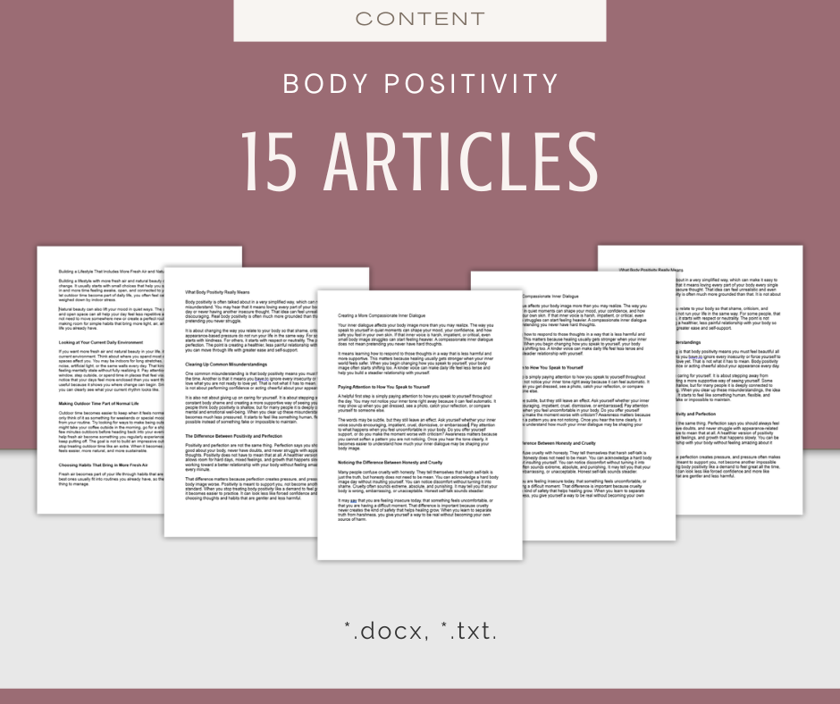 Body Positivity | Report & Articles Bundle