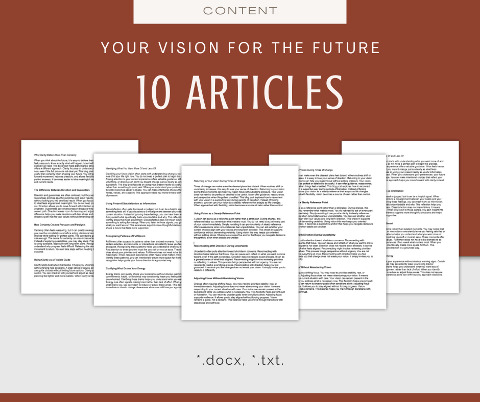 Your Vision For the Future | Content & Journal Bundle
